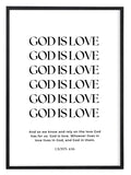 Homepage visual highlighting neutral wall art arranged for a calm aesthetic