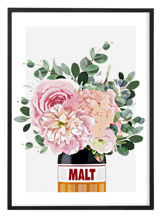 Malt Flower Print