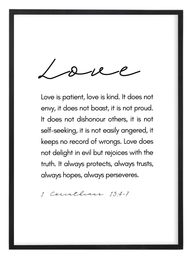 Love Is Patient Print