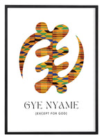 Load image into Gallery viewer, Kente Gye Nyame Print
