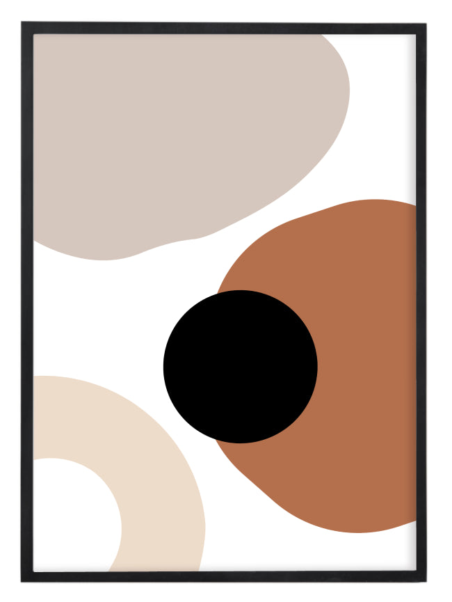 Abstract Afro Shapes Print Nr.3