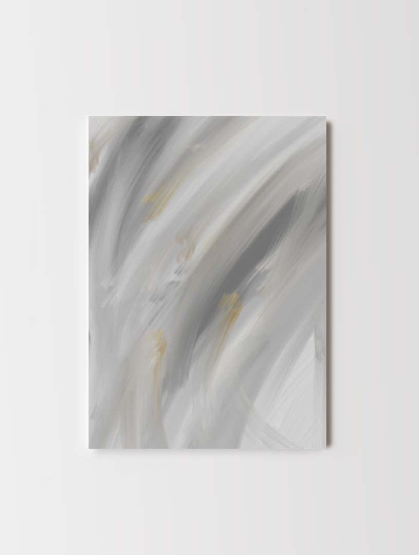 Abstract Grey Delight Print