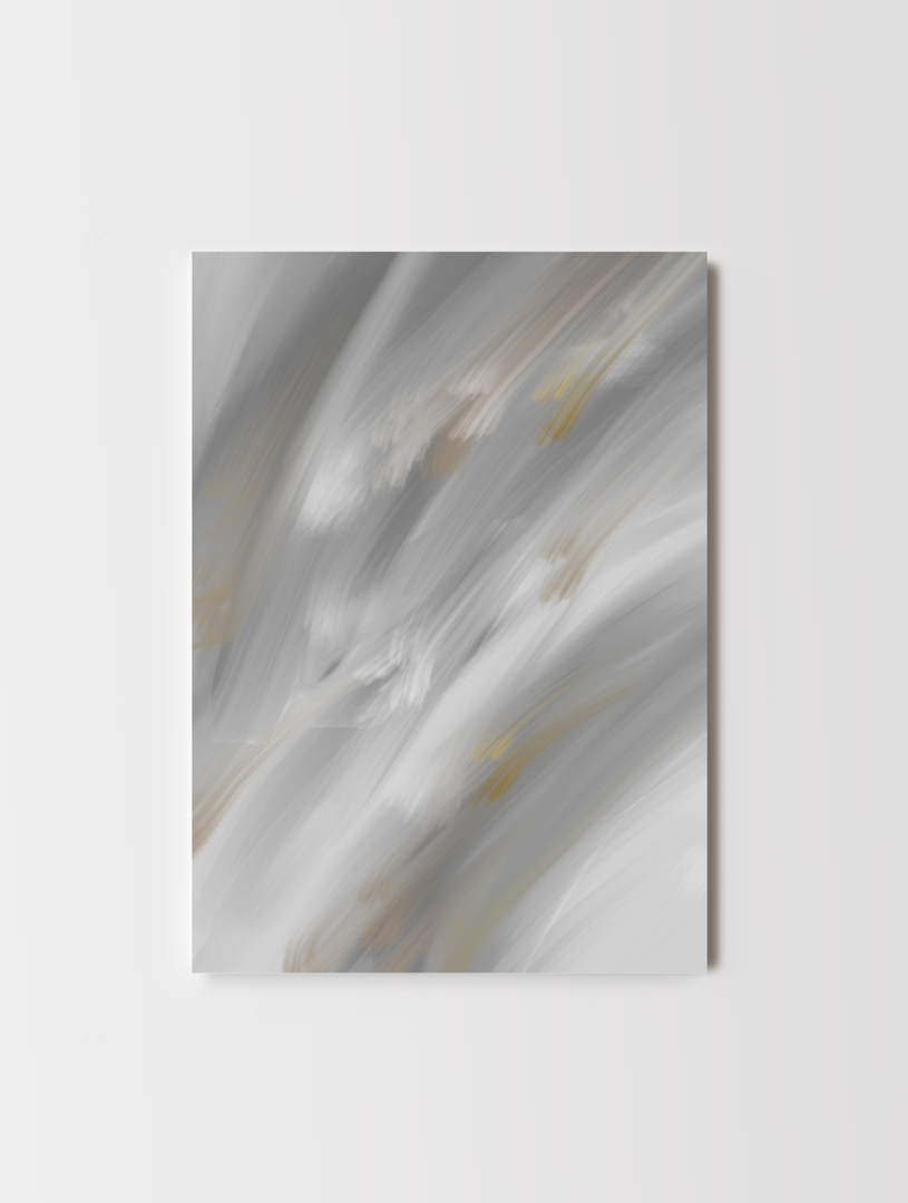 Abstract Grey Delight Print Nr.2