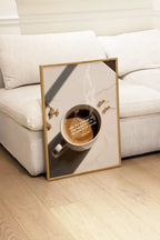 Lord you are my cup christian wall art in front of the sofa