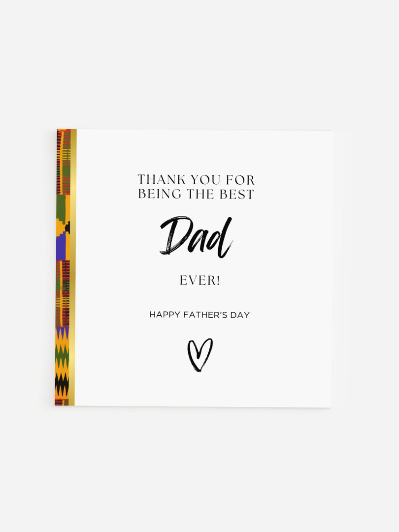 African 'Thank You' Father's Day Card
