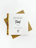 Father’s Day greeting card featuring the phrase Best Dad in bold lettering