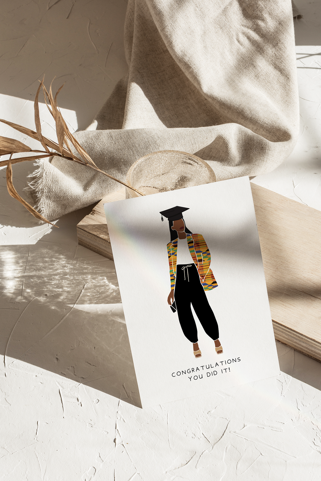 Black Girl Graduation Greeting Card Akua Home 