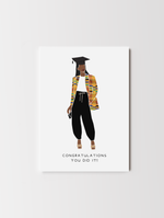 Load image into Gallery viewer, Black Girl Graduation Greeting Card Akua Home 
