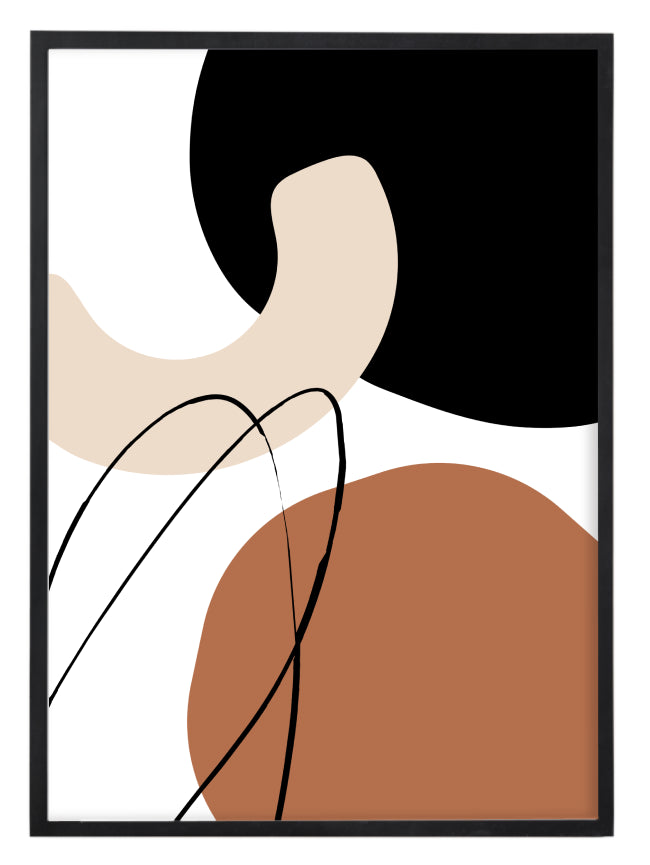 Abstract Afro Shapes Print Nr.2
