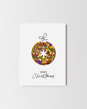 Kente Christmas Bauble Card