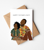 African-inspired Father’s Day card featuring bold celebratory typography