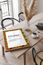 Product display showing framed wall art in a clean studio-style layout