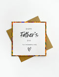 Father’s Day greeting card featuring the word King in a confident style