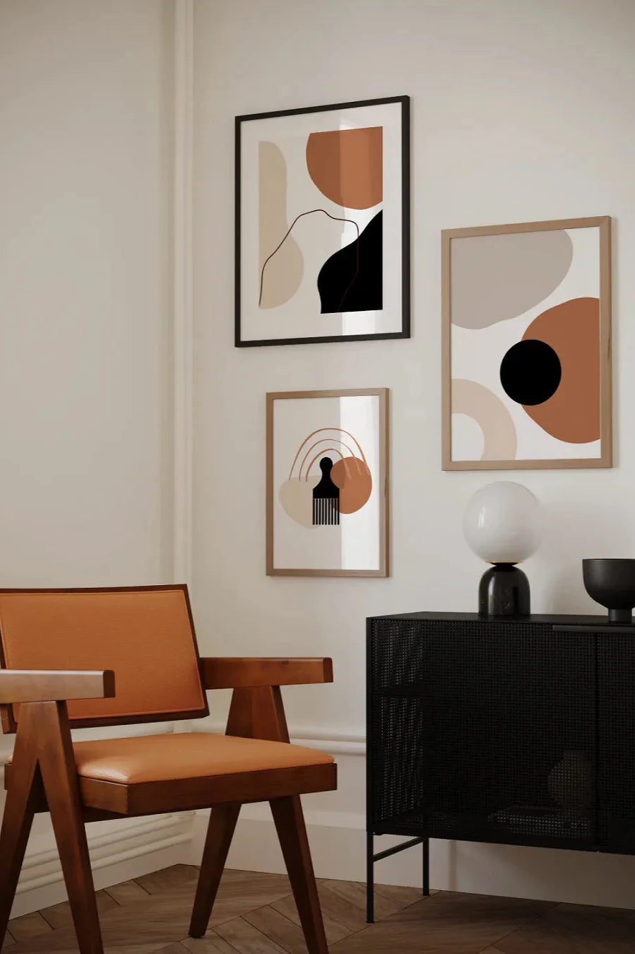 Abstract Afro Shapes Print