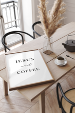 Load image into Gallery viewer, Jesus And Coffee Print
