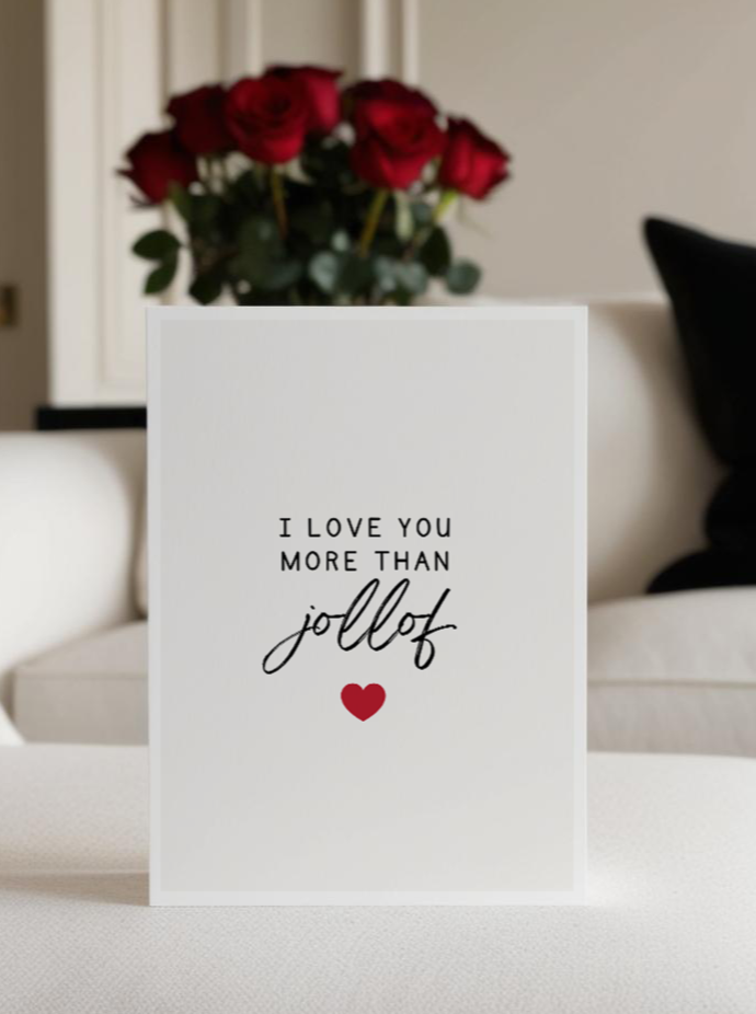 More Than Jollof African Valentine's Card