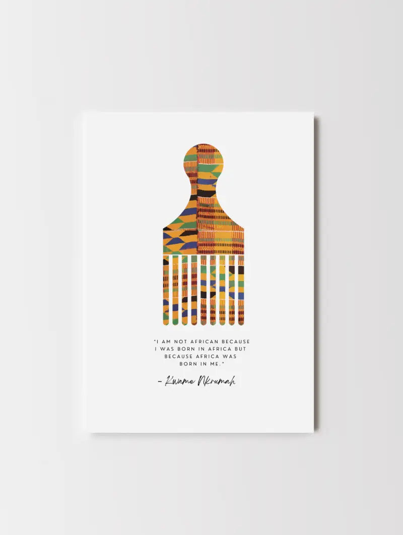 Kente Afro Comb Print Akua Home 