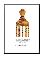 Load image into Gallery viewer, Kente Afro Comb Print Akua Home 

