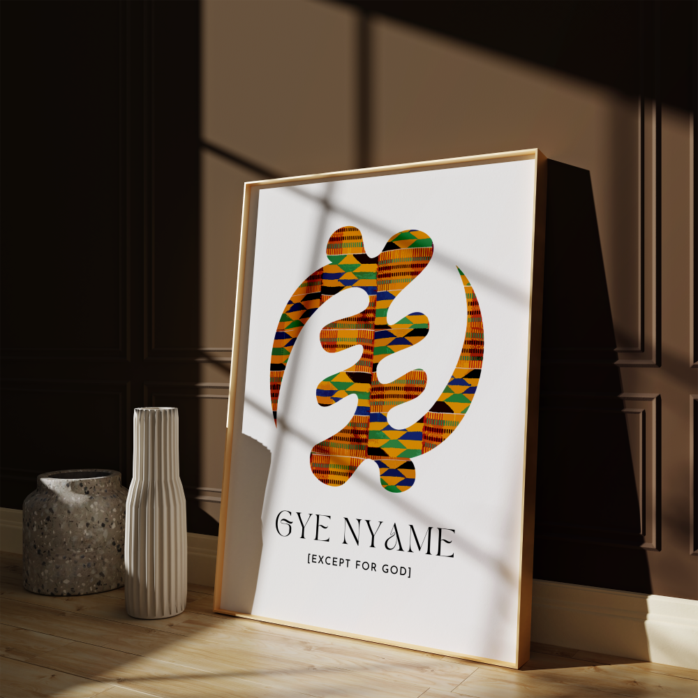 Kente Gye Nyame Print Akua Home 