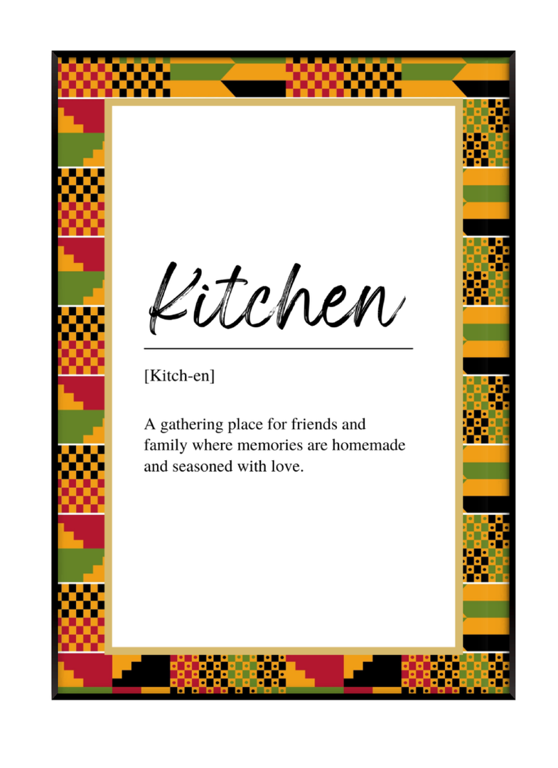 Kente Kitchen Print Akua Home 
