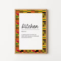 Kente Ghana Kitchen Wall Art Print