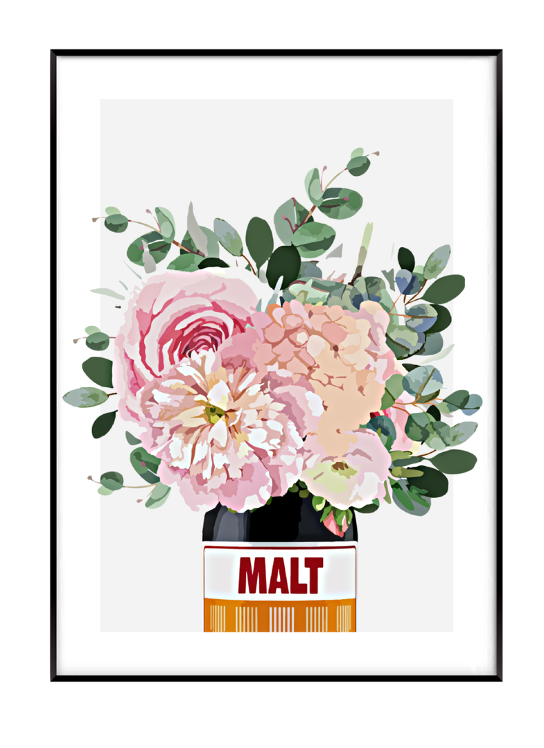 Malt Flower Print Akua Home 