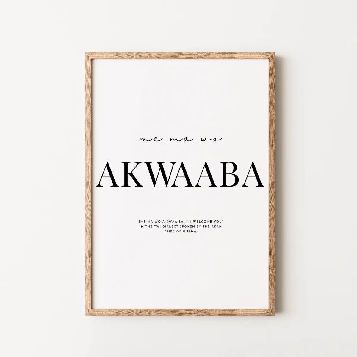 Ghana Akwaaba text art on white background.