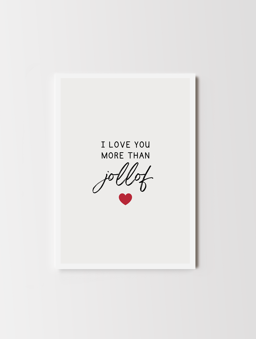 More Than Jollof African Valentine's Card Akua Home 