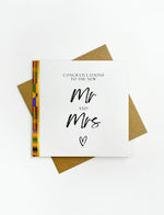 Load image into Gallery viewer, African Mr &amp; Mrs Wedding Card Nr.2
