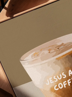 Load image into Gallery viewer, Jesus And Coffee - Canvas Art
