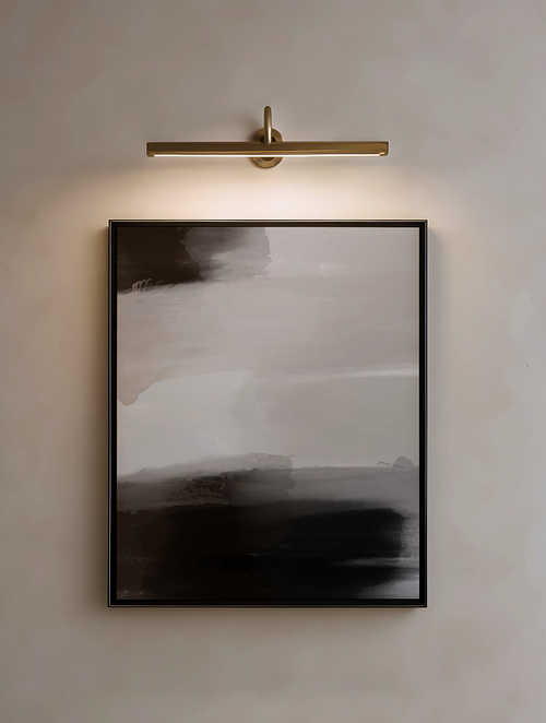 Overcomer black beige canvas wall art