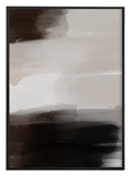 Abstract modern wall art with soft neutral tones and blurred brush strokes, creating a calm and contemporary composition