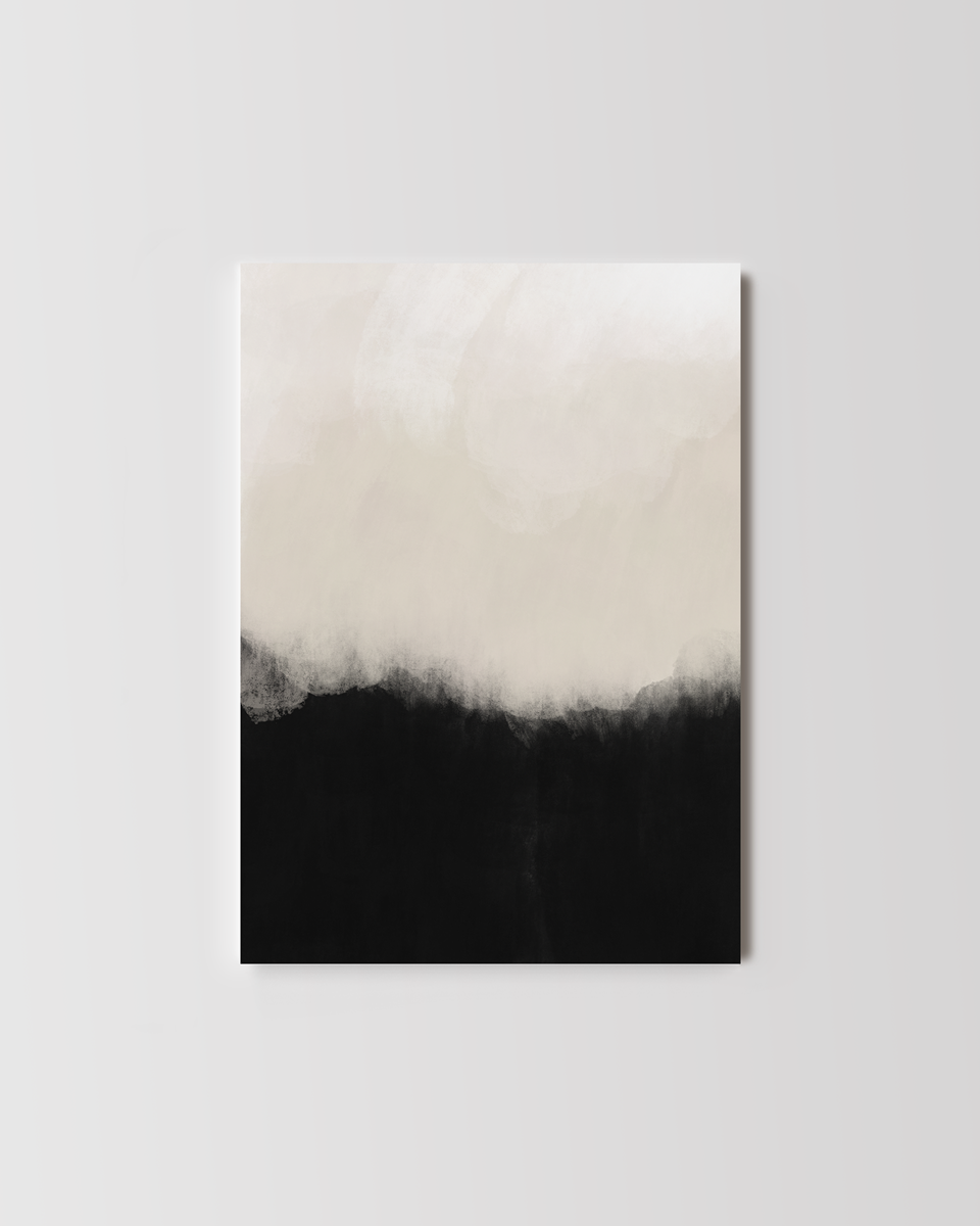 Peace Beige & Black Wall Art Set of 2