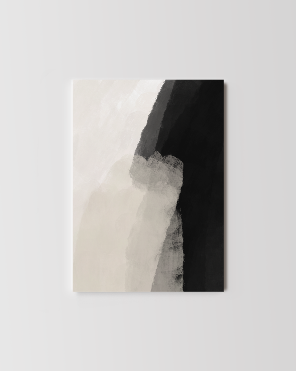 Peace Beige & Black Wall Art Set of 2