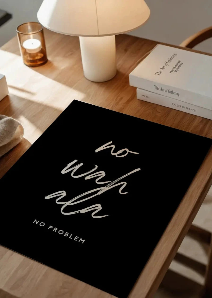 No Wahala Print - Black