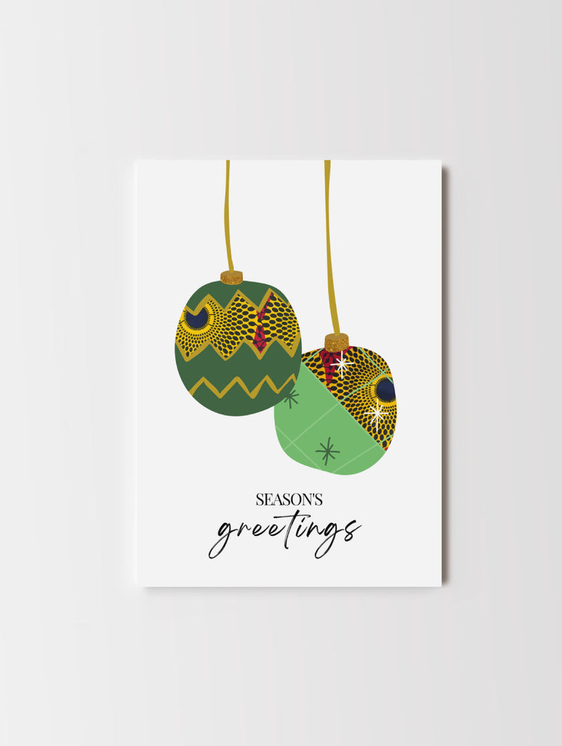 Season's Greetings Christmas Card Akua Home 
