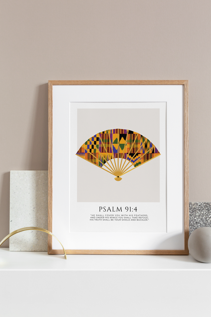 Kente Fan Print