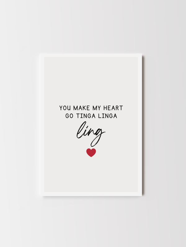 You Make My Heart African Valentine's Card Akua Home 