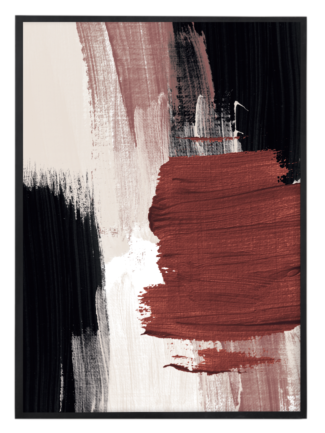 Abstract Strokes Burgundy Nr.1
