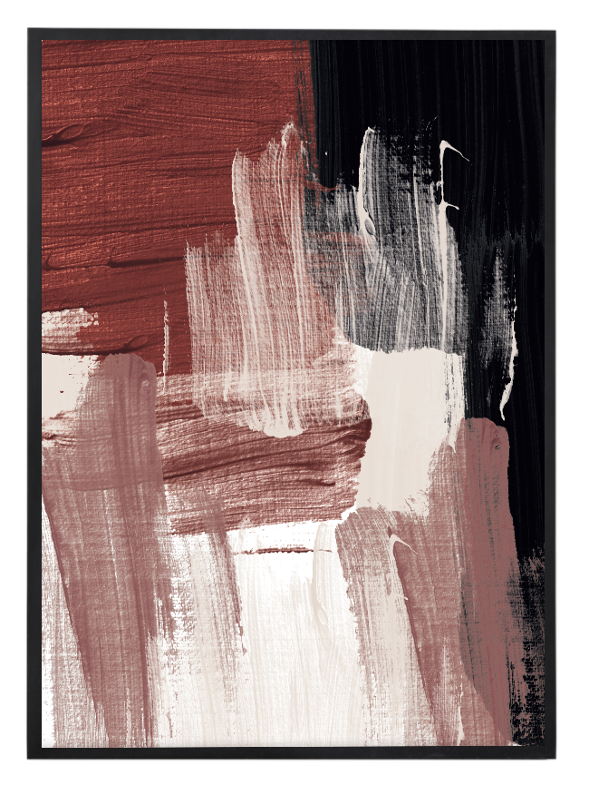 Abstract Strokes Burgundy Nr.2