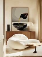 Anoint my head canvas wall art with hand pouring oil into a bowl