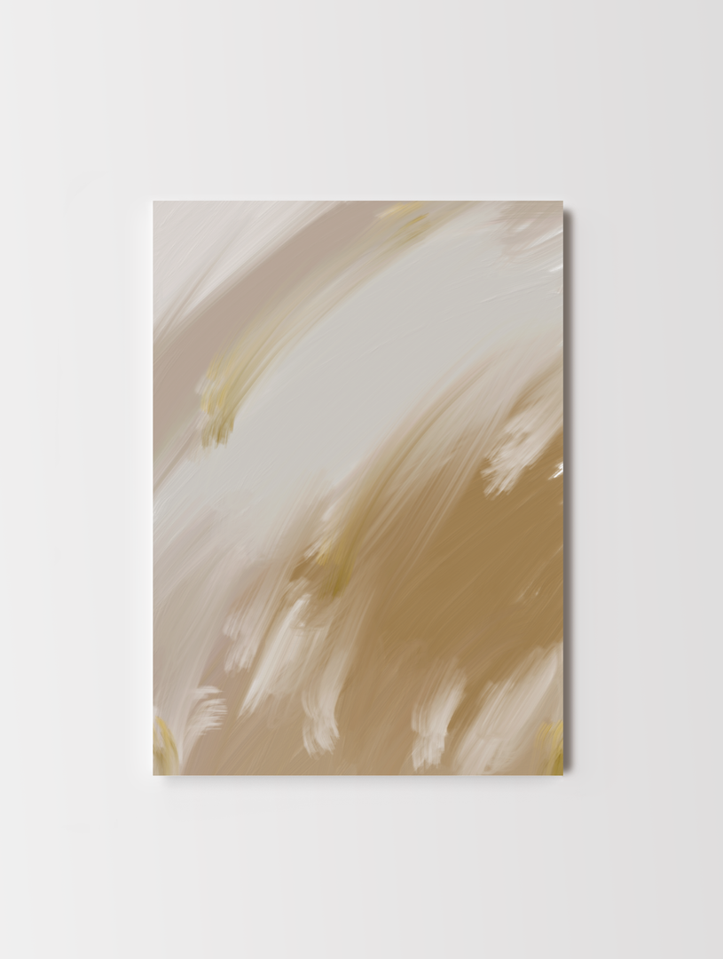 Abstract Golden Delight Print