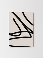 Minimal abstract artwork with clean shapes and soft colour tones