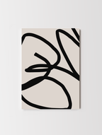 Abstract wall art featuring bold shapes and modern composition