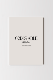 God Is Able Print