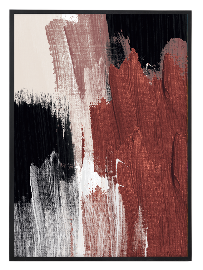 Abstract Strokes Burgundy Nr.3