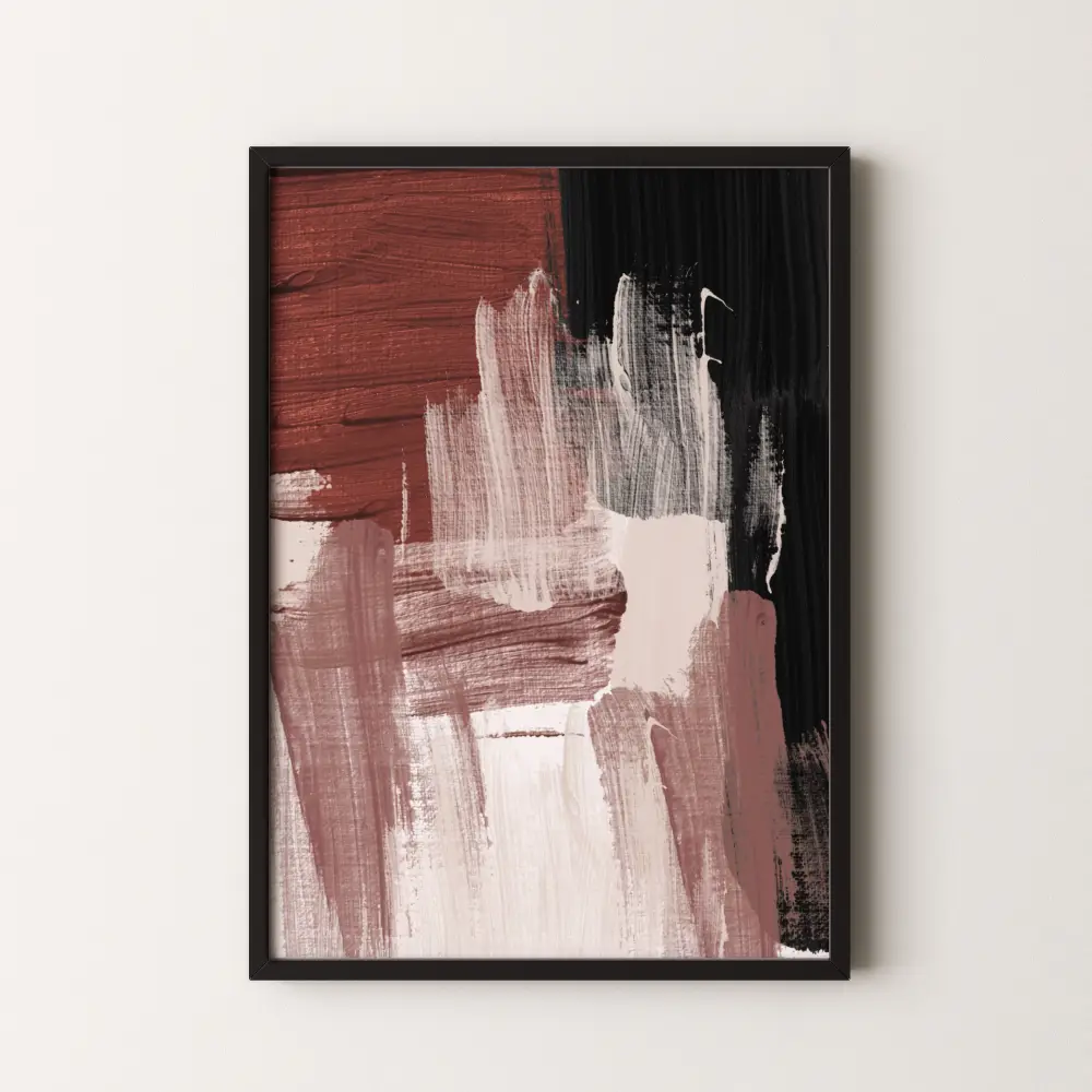Abstract Strokes Burgundy Nr.2