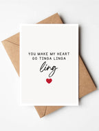 Curated selection of African-inspired Valentine’s cards styled together