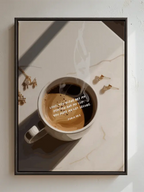 Canvas artwork featuring the phrase My Cup in clean typography on a soft neutral background