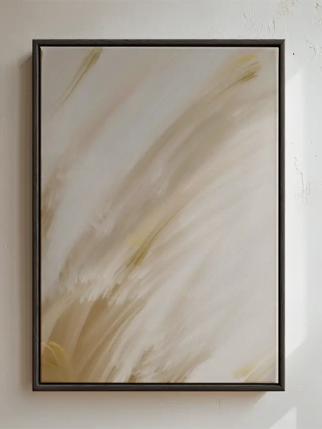 Abstract Golden Delight Set of 2 - Canvas Art